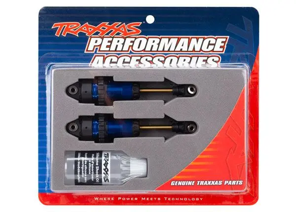 Traxxas Fully Assembled Gtr Anodized Shocks: (Blue) 1