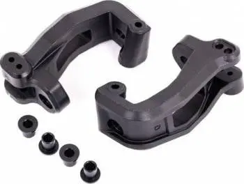 Traxxas Caster Blocks And Kingpin Bushings: Sledge (Black) 1