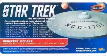 Polar Lights Star Trek Uss Enterprise Registry Decals 1
