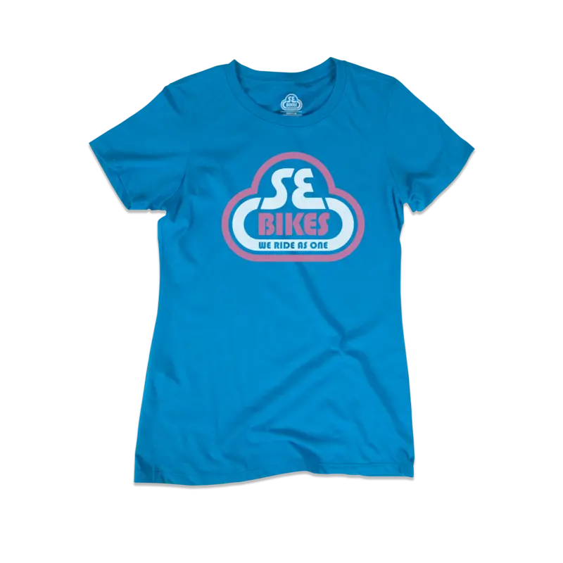 Se Bikes Bubble Logo Women’S T-Shirt (Xs) (Turquoise) 1