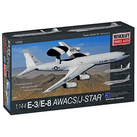 Minicraft 1/144 E3/E8 Awacs/J-Star Model Kit 1