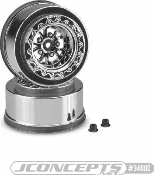 Jconcepts Tactic 2.2/3.0” Street Eliminator Rear Wheel: 12Mm Hex (Chrome) 1