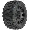 Pro-Line Badlands Mx57 Mtd. On 5.7” Raid Wheels: Xmaxx/Arrma 8S (Black) 1