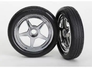 Traxxas Tires And Wheels Assembled 5-Spoke Front 1