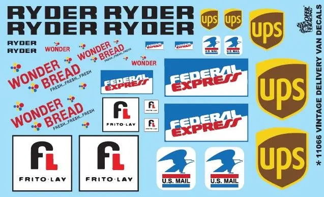 Gofer Racing Delivery Van Decals 1