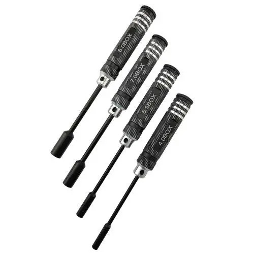 Hobby Details Nut Driver Set: Black (4Mm,5.5Mm,7Mm,8Mm) 1