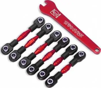 Traxxas Aluminum Camber And Toe Link Set: 4Tec (Red) 1