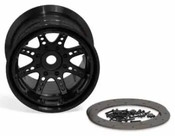 Axial 8 Hole 3.8” Beadlock (Black) 1