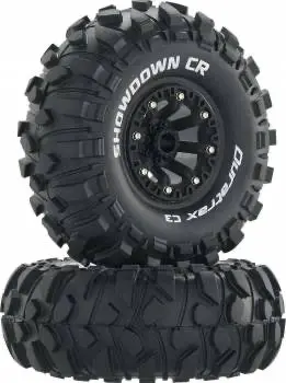 Duratrax Showdown Cr C3 Mounted 2.2" Crawler Black (2) 1