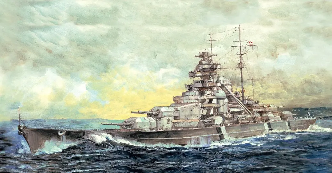 I Love Kit 1/700 German Bismarck Battleship Model Kit 1