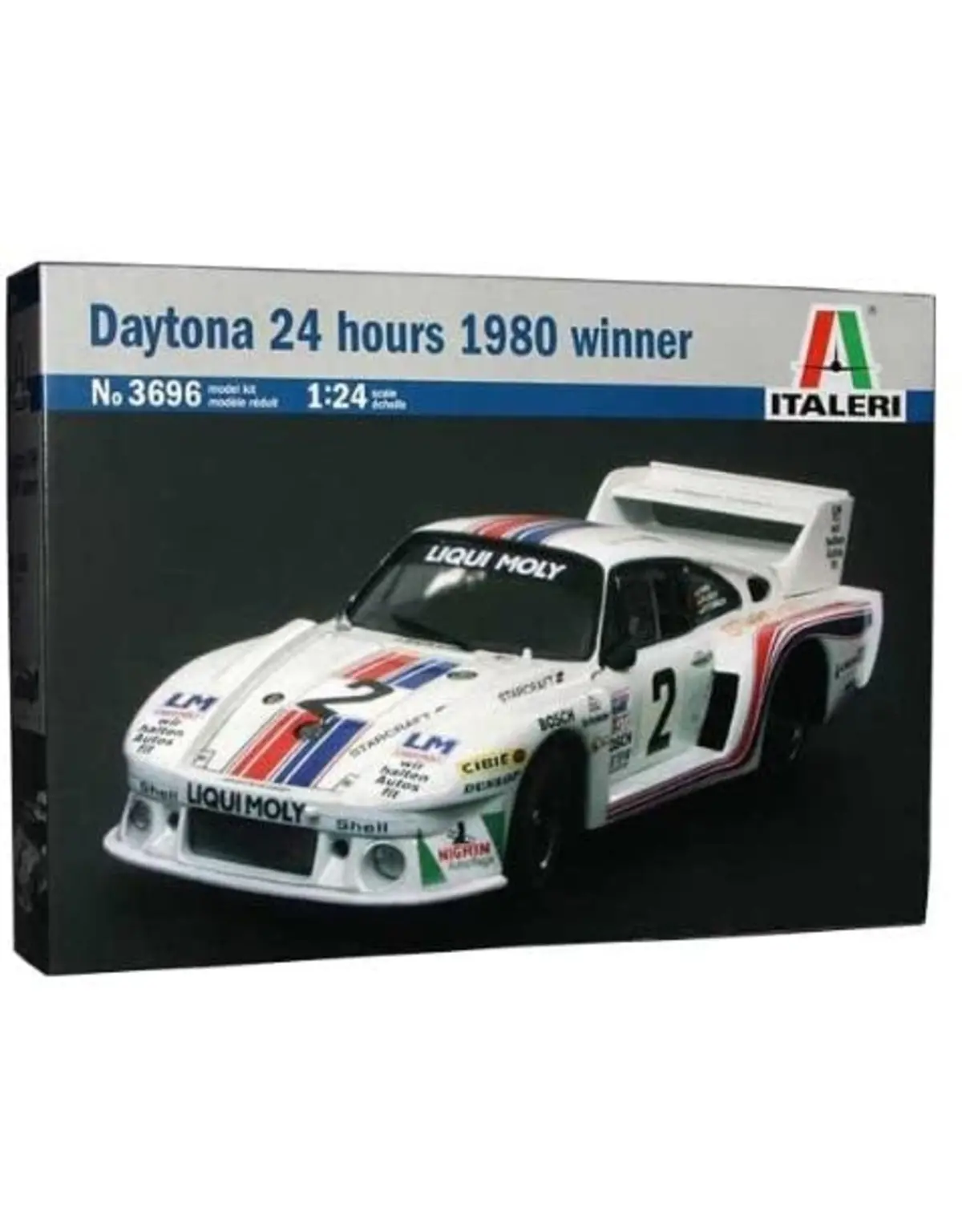 Italeri 1980 Porsche 935 Daytona 24Hr Winner 1/24 Model Kit 1