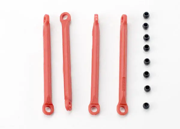Traxxas Composite Push Rods: 1/16 E-Revo (Red) 1