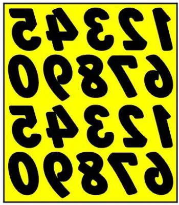 Xxxmain Paint Mask: Two Inch Numbers 1