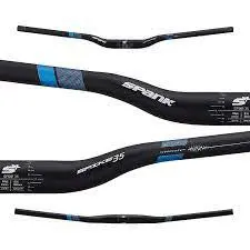 Spank Spike 35 Vibrocore Handlebar Blk/Blue R40 1