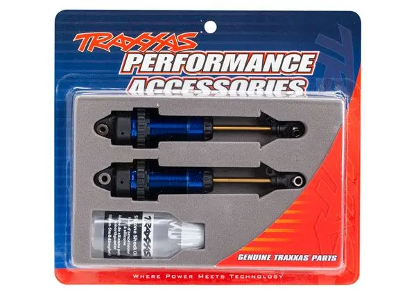 Traxxas Gtr Anodized Aluminum Shocks: Xx-Long (Blue) 1