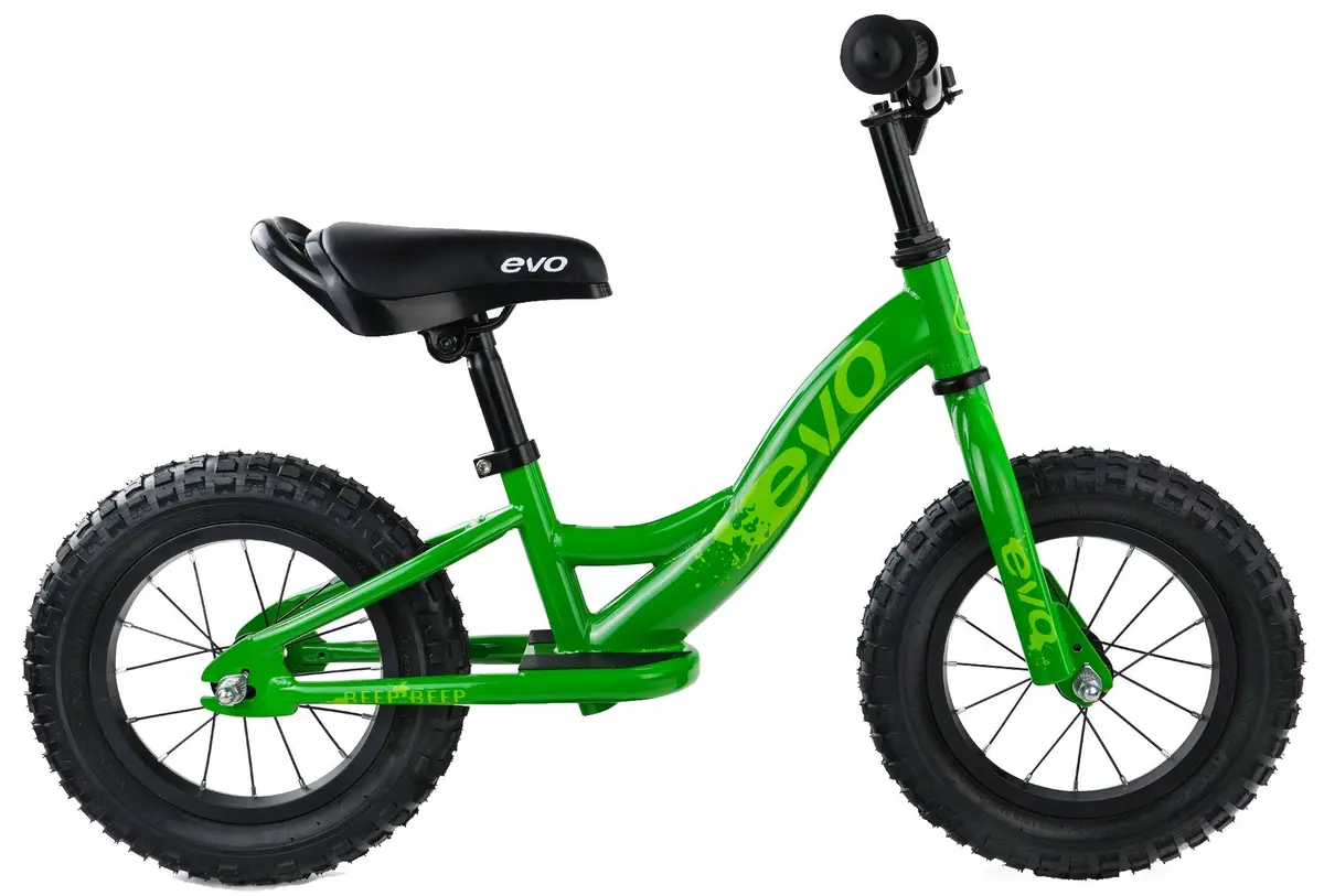 Evo Beep Beep Push Bike 12-1/2” Lucky Charm Green 1