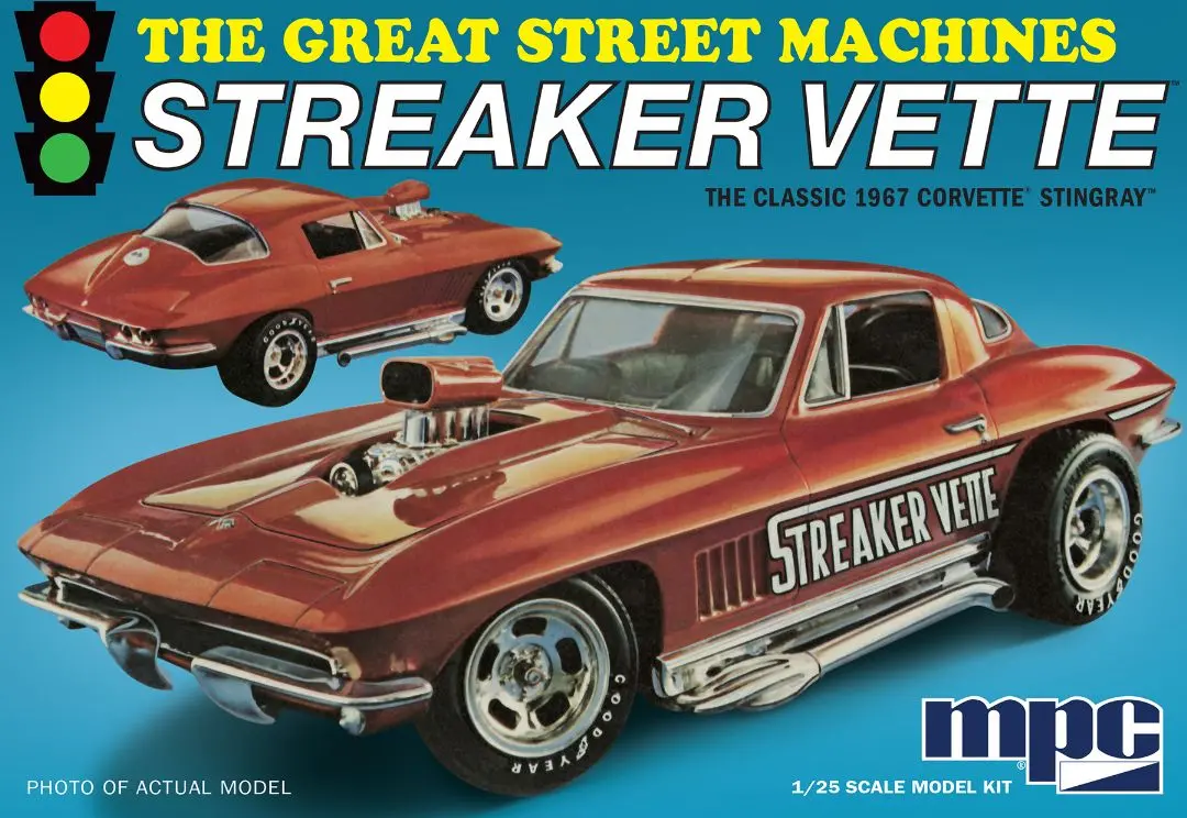 Mpc 1967 Stingray Streaker Vette 1/25 Model Kit 1