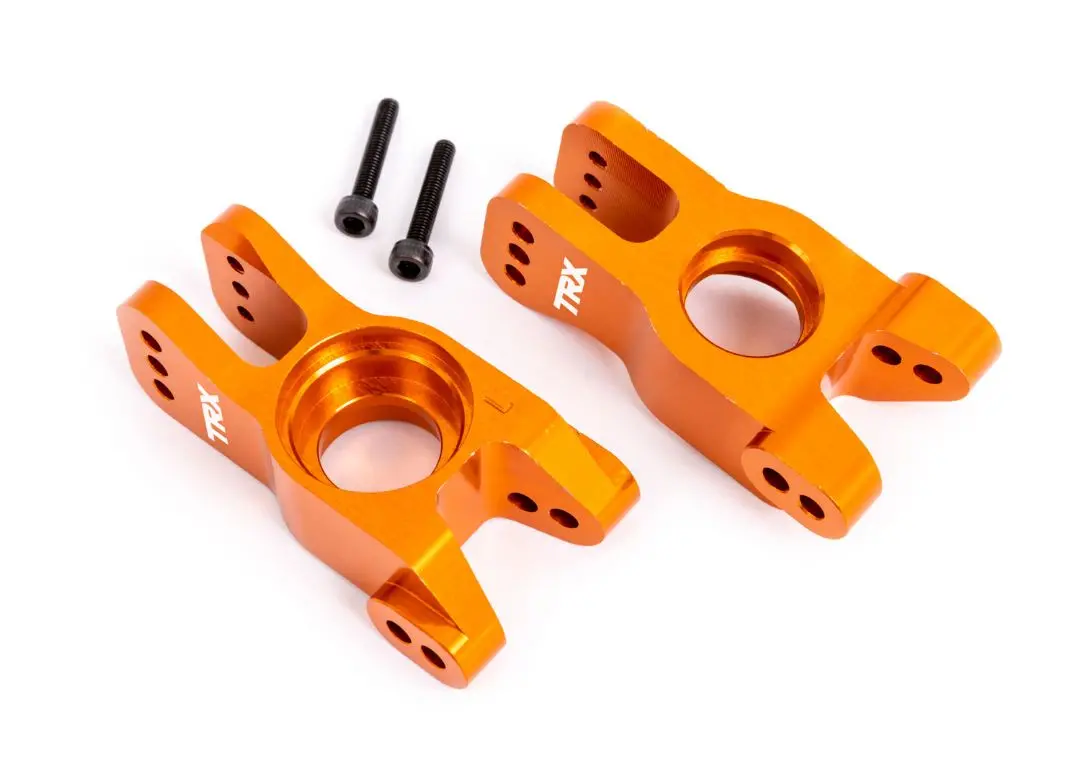 Traxxas Rear Stub Axle Carrier 6061-T6 Aluminum: Sledge (Orange) 1