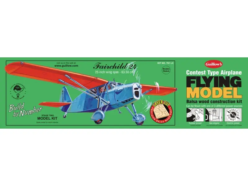 Guillows Fairchild 24 1/24 Wooden Model Kit 1