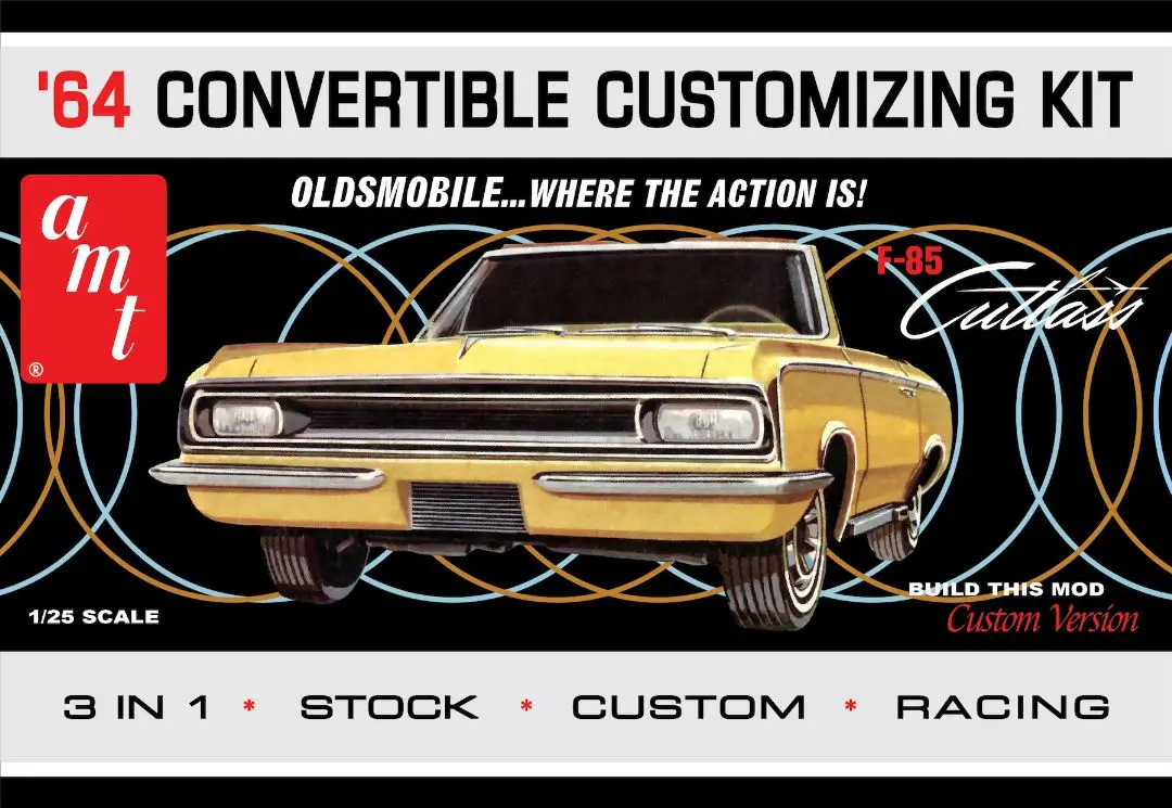 Amt 1964 Olds Cutlass F-85 Convertible 1/25 Model Kit 1