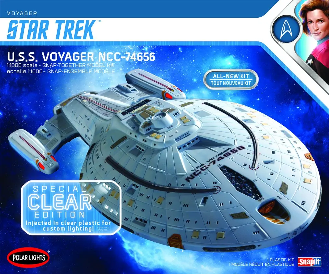 Polar Lights Star Trek U.S.S. Voyager Clear Edition 1/1000 1