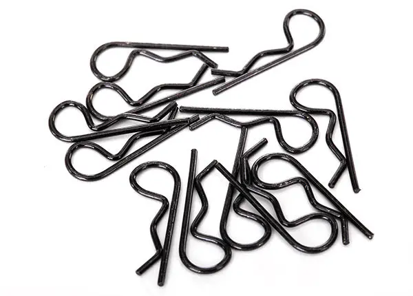 Traxxas Standard Body Clips: Black (12) 1