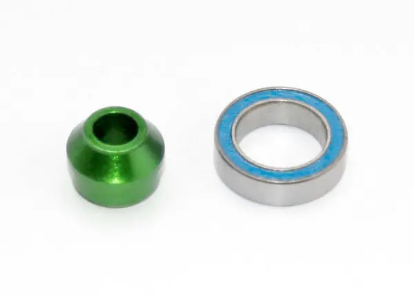 Traxxas Bearing Adapter W/ 10X15x4mm Bearing (Green) 1