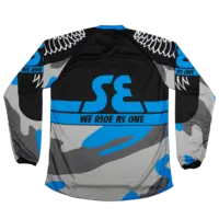 Se Bikes Jersey Bikelife Xl (Black/Blue/Grey Camo) 2
