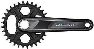 Shimano Deore M6120 12Sp Crankset 175Mm (Black) 1