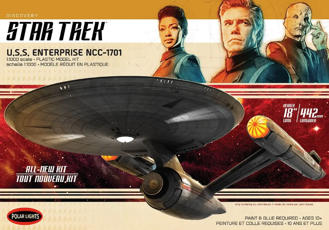 Polar Lights Star Trek Discovery Uss Enterprise 1/1000 Model Kit 1