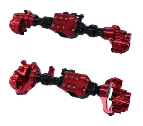 Hobby Details Complete Aluminum Axle Set W/O Internals: Trx-4 (Red) 1