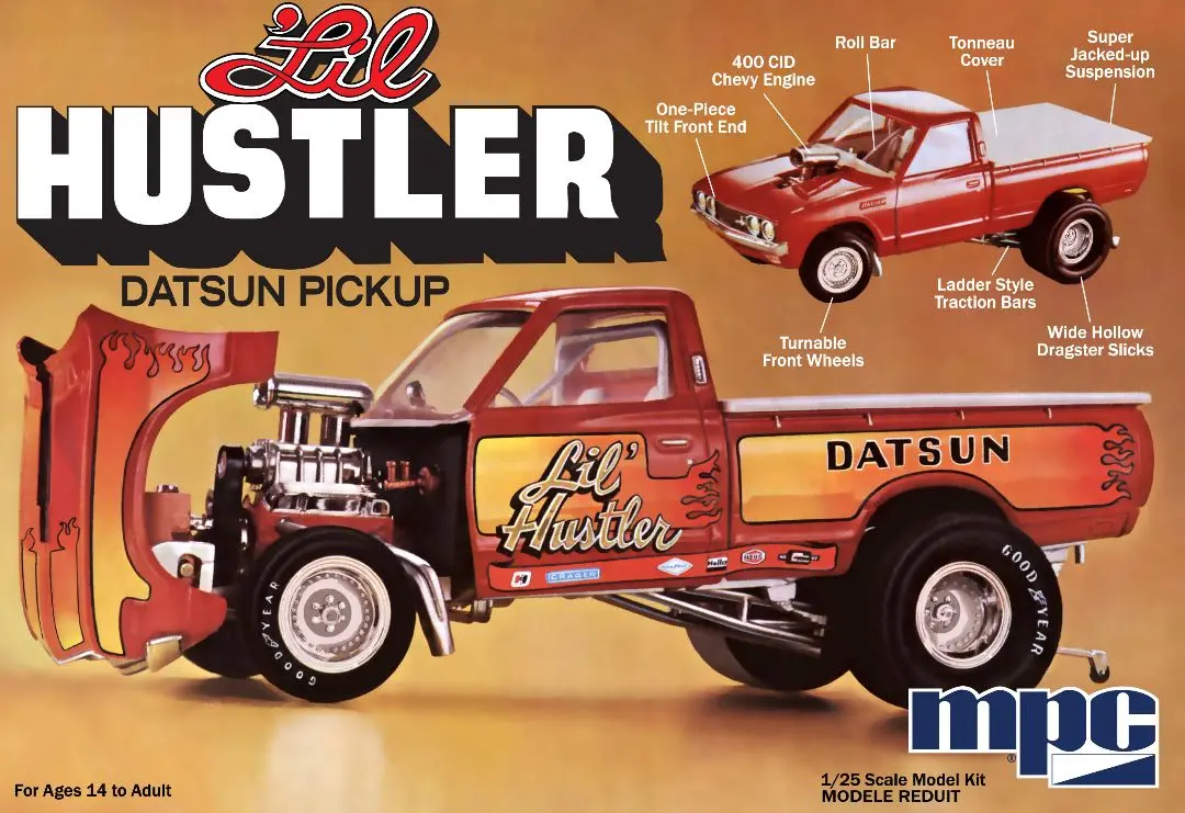 Mpc 1/25 1975 Datsun Pickup ‘Lil Hustler’ Model Kit 1