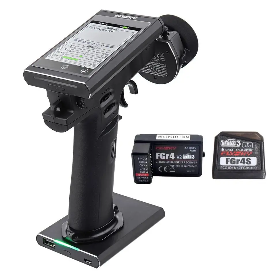 Flysky Noble Nb4+ 8-Channel Transmitter W/Fgr4b Reciever 1