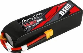 Gens Ace 4S 14.8V 8500Mah 60C Lipo Battery: Xt60 1