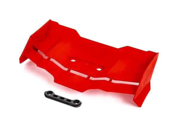 Traxxas Wing And Washers: Sledge (Red) 1