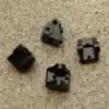 Strc Cnc Brass Lower Shock Mounts (Black): Axial Scx10 Ii 1