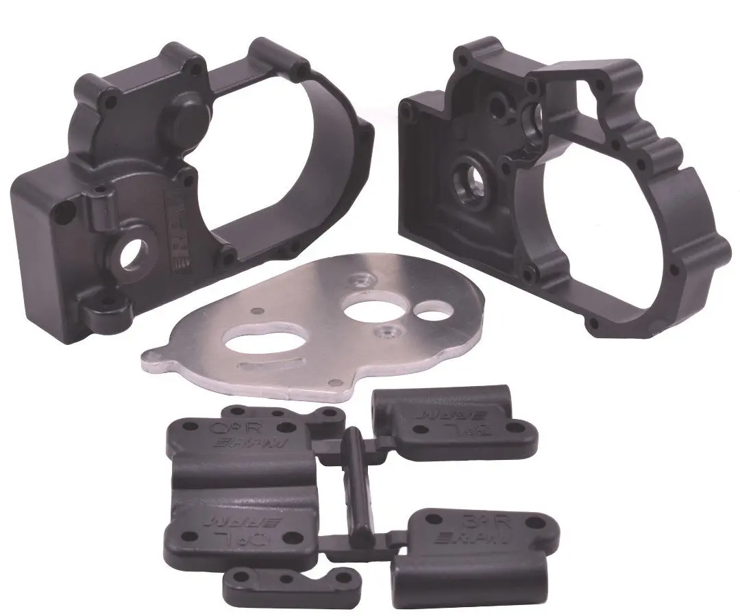 Traxxas Gearbox Halves W/Idler Shaft (Black) 1