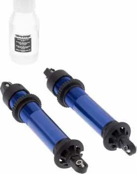Traxxas Aluminum Gtx Shocks Assembled W/O Springs (Blue) 1
