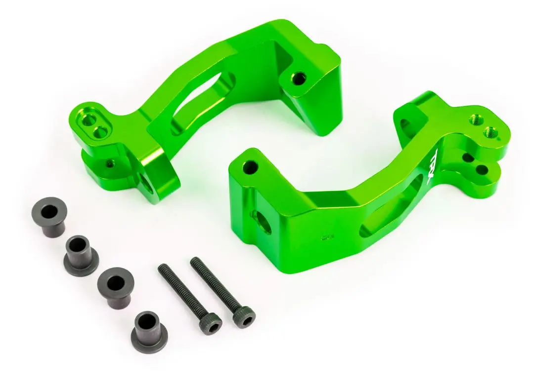 Traxxas Front Caster Blocks 6061-T6 Aluminum: Sledge (Green) 1