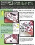 Bare Metal White Laser Single Decal Paper 1