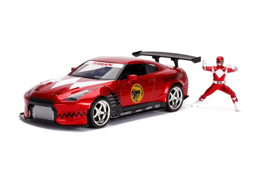 Jada “Hollywood Rides” 1/24 2009 Nissan Gtr W/ Red Ranger 1