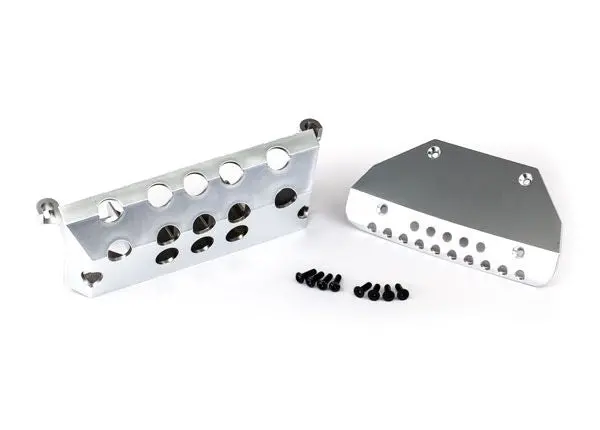 Traxxas Front And Rear Skidplates: Trx-4/6 (Mercedes) 1