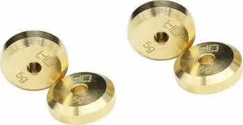 Hot Racing Steel Axle Brass Weight: Scx24 (+4Mm Axles) 1