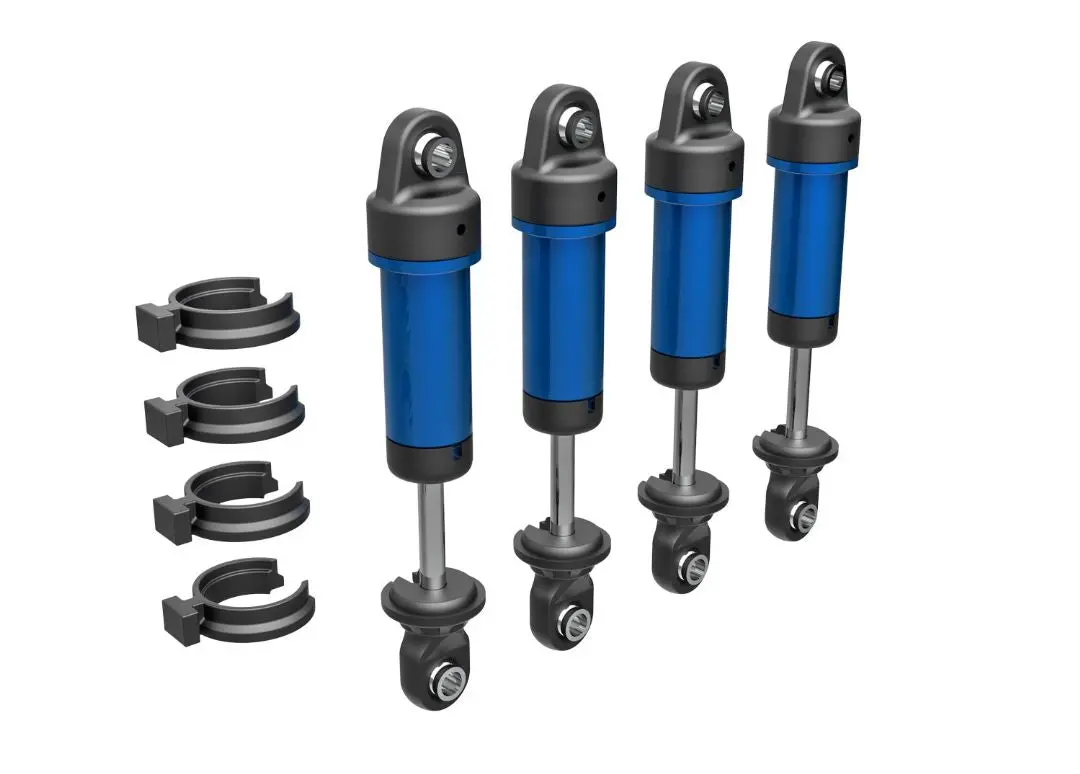 Traxxas Aluminum Gtm Shocks W/O Springs: Trx-4M (Blue) 1