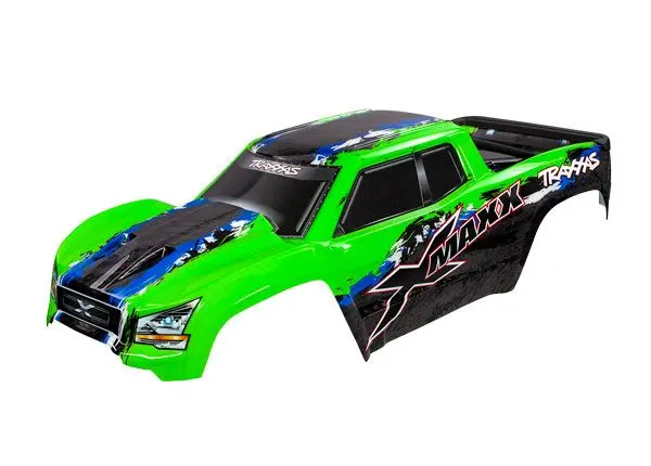 Traxxas Body Painted W/Body Mounts: X-Maxx (Green) 1