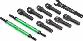 Traxxas Aluminum Toe Links 7075-T6: E-Revo (Green) 1