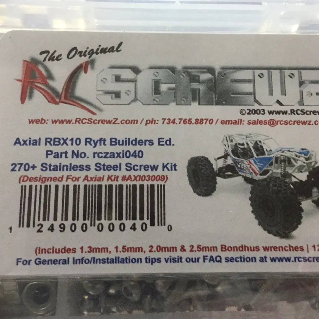 Dynamite Stainless Steel Screw Kit: Rbx10 Ryft 1