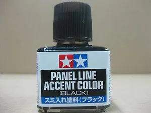 Tamiya Panel Line Accent Colour: Black (40Ml) 1