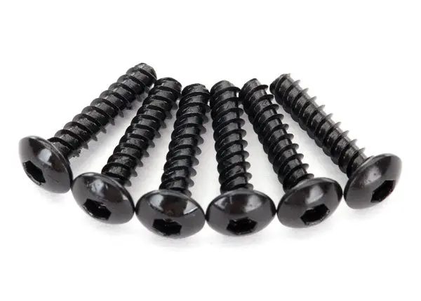 Traxxas Button Head Self Tapping Screws: M2.6X12mm (6) 1
