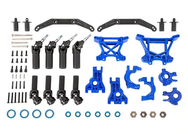 Traxxas Extreme Heavy Duty Driveline And Suspension Upgrade Kit (Blue) 1